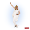 Witte ABBA Catsuit -MASKERADE KLEDING Verkoop DISC424MK