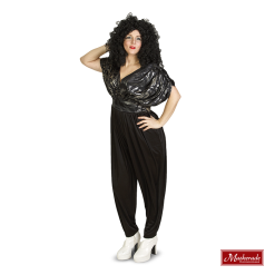 Wijdvallende Zilveren Catsuit