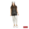 Zilveren Glittertop Met Legging