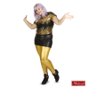 Zwarte Glittertop Met Pailletten -MASKERADE KLEDING Verkoop DISC466ZC