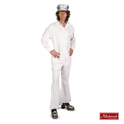 Disco Blouse En Broek Met Wijde Pijpen -MASKERADE KLEDING Verkoop DISC501WX