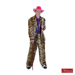 Kostuum Van Panterprint Met Een Rouchesblouse