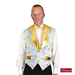 Mintgroen Gilet Bij Smokingbroek, Smokingoverhemd En Glitterstrikje