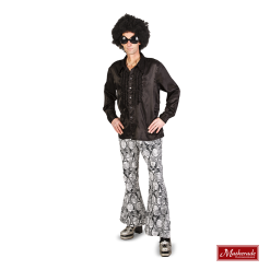 Zwarte Blouse Met Rouches Bij Zwart Witte Broek