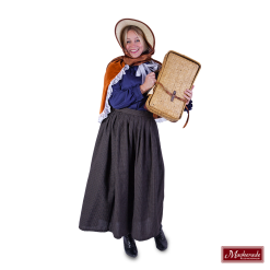 Charles Dickens: Grijze Rok, Blouse En Omslag