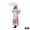 Roze Gestreept Rok Met Blouse En Schort En Witte Omslag (Charles Dickens) 2 Roze Gestreept Rok Met Blouse En Schort En Witte Omslag (Charles Dickens) -MASKERADE KLEDING Verkoop DKNS430MK