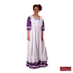 Charles Dickens: Paarse Jurk Met Witte Franjes