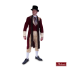 Charles Dickens: Bordeaux Kostuum Met Beige Broek -MASKERADE KLEDING Verkoop DKNS507MK