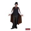 Charles Dickens: Bruine Cape Met Grijze Broek En Grijs Vest
