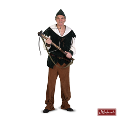 Middeleeuws Robin Hood-pak, Groene Blouse Met Bruine Broek