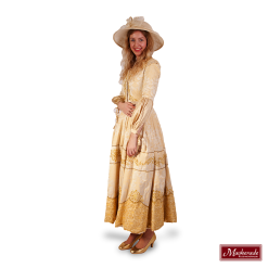 Renaissance Top En Rok Beige Goud