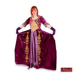 Renaissance Luxe Paarse Jurk