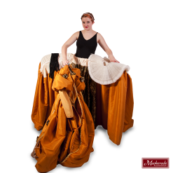 Rococo Brede Heupen Jurk -MASKERADE KLEDING Verkoop SPEC408MKa