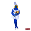 Tekenfilmfiguur Smurfin Met Wit Jurkje -MASKERADE KLEDING Verkoop STRP402MK