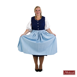 Donkerblauwe Jurk Met Print