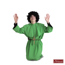 Nonnengewaad Met Kraag En Kapje -MASKERADE KLEDING Verkoop UNIF706GG