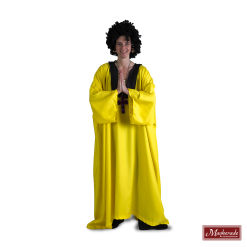 Nonnengewaad Glimmend Met Zwarte Kraag -MASKERADE KLEDING Verkoop UNIF707YX