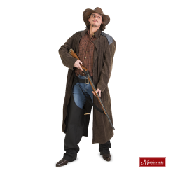 Lange Cowboyjas, Blouse En Zwarte Chaps