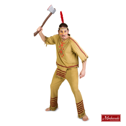 Lichtbruine Indianenpak Met Sierstiksel